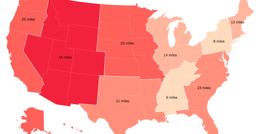 Com exceção da faculdade ou do serviço militar, 37% dos americanos nunca moraram fora de sua cidade natal, e 57% nunca moraram fora de seu estado de origem.