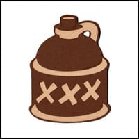 Le « XXX » indique le nombre de fois que le lot de moonshine a été passé à travers l’alambic. Trois X signifient qu’il a été distillé trois fois et que le breuvage est de l’alcool pur.