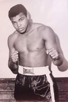 Muhammad Ali's star on the Hollywood walk of fame is not on the sidewalk. It is on the wall of Kodak theater because of his request that "he did not want to be walked on."