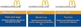 La página McResource fue creada por los ejecutivos de McDonald's para sus empleados de salario mínimo e incluía consejos financieros.