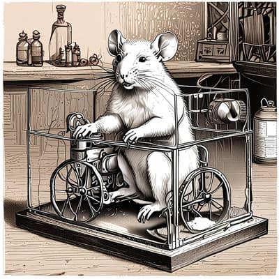 En un experimento que entrenó a ratas para conducir diminutos coches usando golosinas como recompensa, las ratas terminaron amando tanto la conducción que lo harían sin recompensa