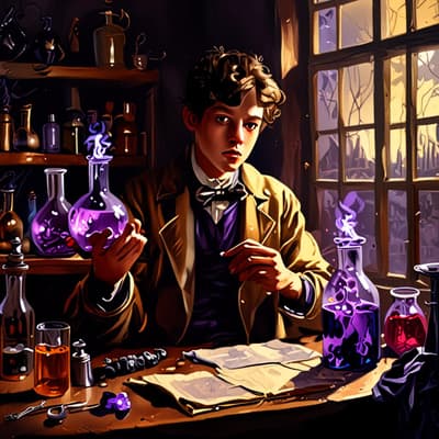 شاب 18 عاماً اخترع اللون البنفسجي صدفة