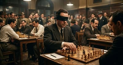 The Chess Master Who Played 45 Games Blindfolded So His Lost Family Might Find Him