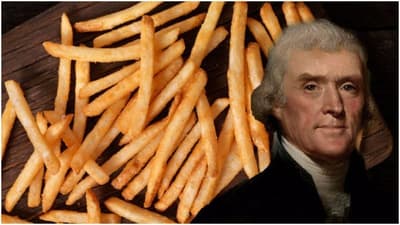 托马斯·杰斐逊是一位严肃的美食家，他将华夫饼，通心粉和奶酪，帕尔马干酪，橄榄油和香槟介绍给了美国。