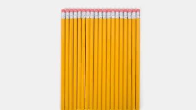 Pencils are yellow because in the 19th century, the best graphite came from China. Because yellow was a royal colour in China, pencil companies began to colour their pencils yellow to show both high quality and an association with China.