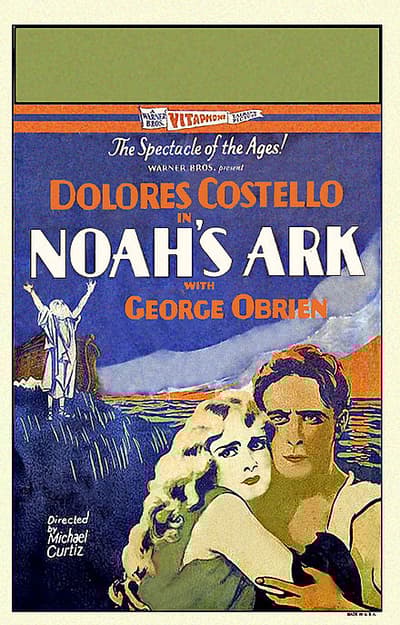 Im Film Noah's Arche von 1928 wurde die Flutszene im Höhepunkt tatsächlich durch das Ausgießen von 600.000 Gallonen Wasser auf das Set erzeugt. Drei Statisten ertranken und viele erlitten Knochenbrüche, was 1929 zur Einführung von Sicherheitsvorschriften für Filmstunts führte.