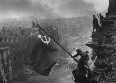 The famous photo of the Soviet flag being raised during the Battle of Berlin in 1945 was actually doctored. Photographer Yevgeny Khaldei added smoke to make it seem more dramatic, and also removed one of two watches from a Senior Sergeant's wrist, as it would have implied looting.
