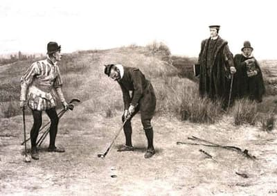 Waarom werd golf verboden in Schotland?