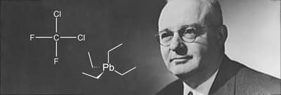 Thomas Midgley Jr. leed aan loodvergiftiging nadat hij probeerde te bewijzen dat tetra-ethyllood veilig was door de damp in te ademen