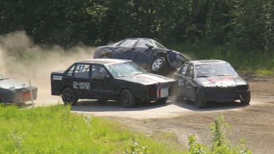Folkracing is a Form of Entry-Level Rallycross Racing that Started in Finland. It was Mainly Designed to Run Across Gravel Tracks to Limit the Speed to 80 km/h.