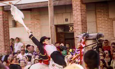Goose Pulling is the Practice of Tying Greased Live Geese Onto a Pole. Riders on Horseback will Then Attempt to Grab the Bird by the Neck and Pull Their Heads Off.