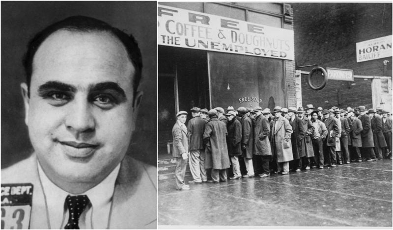 Al Capone was the First Person to Open a Soup Kitchen During the Great Depression. His Kitchens Served Three Meals a Day to Ensure That Everyone Who Had Lost a Job Get a Meal.
