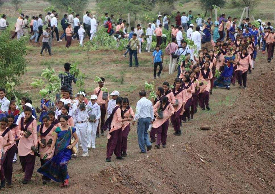 India brak een Guinness World Record en plantte 66 miljoen bomen in slechts 12 uur!!