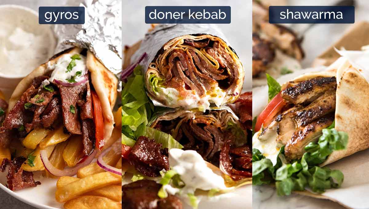 Gyro, Döner, Shawarma: What's The Difference?
