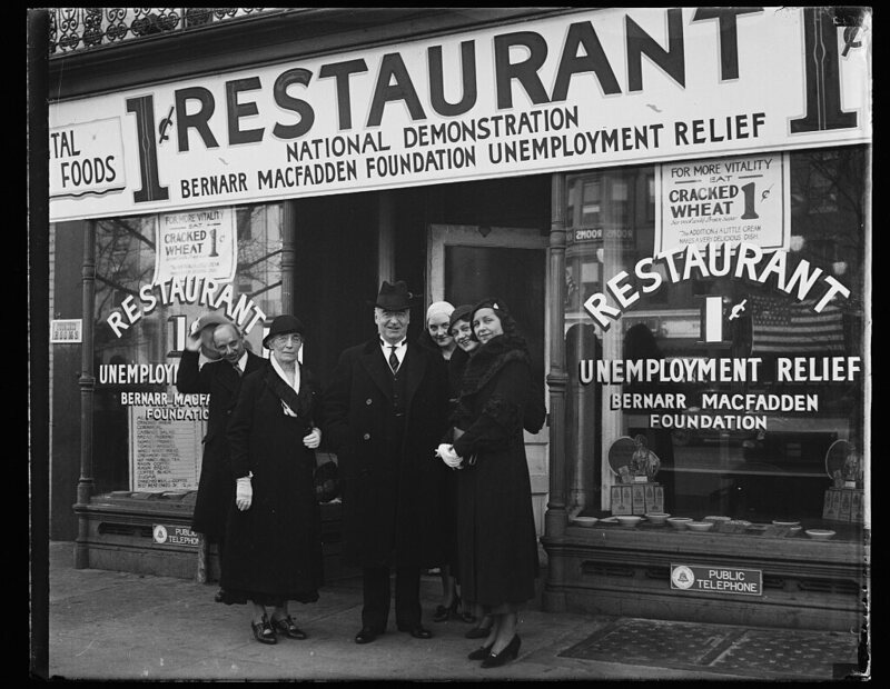 During the Great Depression Clifton's Cafeteria eateries boasted the slogan "Dine free unless delighted." In the original restaurant's first three months of business, ten thousand customers took him up on the offer. Enough customers paid their bills to make them a success.