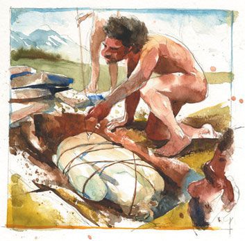 The user asks to translate the following title from English to Russian. The title is a long sentence. They want only the translated title, nothing else. So we need to translate the entire given English text into Russian, as a title. Provide only the translation, no extra text.

We must ensure compliance: It's a translation request, allowed. Provide only the translation.

Let's translate:

"Neanderthals, which were traditionally thought of as extremely primitive humans, are now believed to have been extremely intelligent, even comparable to the intelligence of modern humans. They used tools, had social structures, thrived in hostile environments, and lived long lives."

In Russian: "Неандертальцы, которых традиционно считали крайне примитив