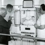 Martin Couney set up infant incubator shows at Coney Island, Atlantic City and World's Fairs, charging 25c to view premature babies. He offered free care for 'weakling babies', proving the success of incubators. He saved over 6,500 babies from ~1900-43.
