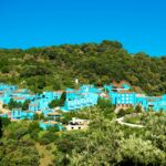 To promote the Smurfs (2011) movie, Sony temporarily painted the traditional "pueblo blanco" town of Juzcar, Spain to a bright blue. The residents were so happy with the increase in tourism afterwards that they elected to keep the change permanently.