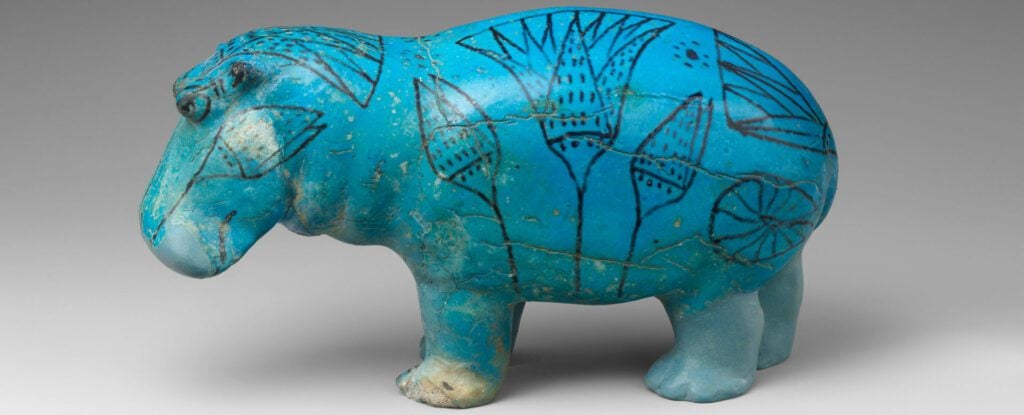 Blauwe nijlpaarden