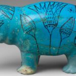 There are Around 50 to 60 Blue Faience Hippopotamus Statuettes That Survived Ancient Egypt. Due to the Danger Hippos Pose in the Wild, the Legs of the Statuettes were Snapped Off Before Placing Them in Tombs to Prevent the Hippos from Eating the Souls of the Dead.