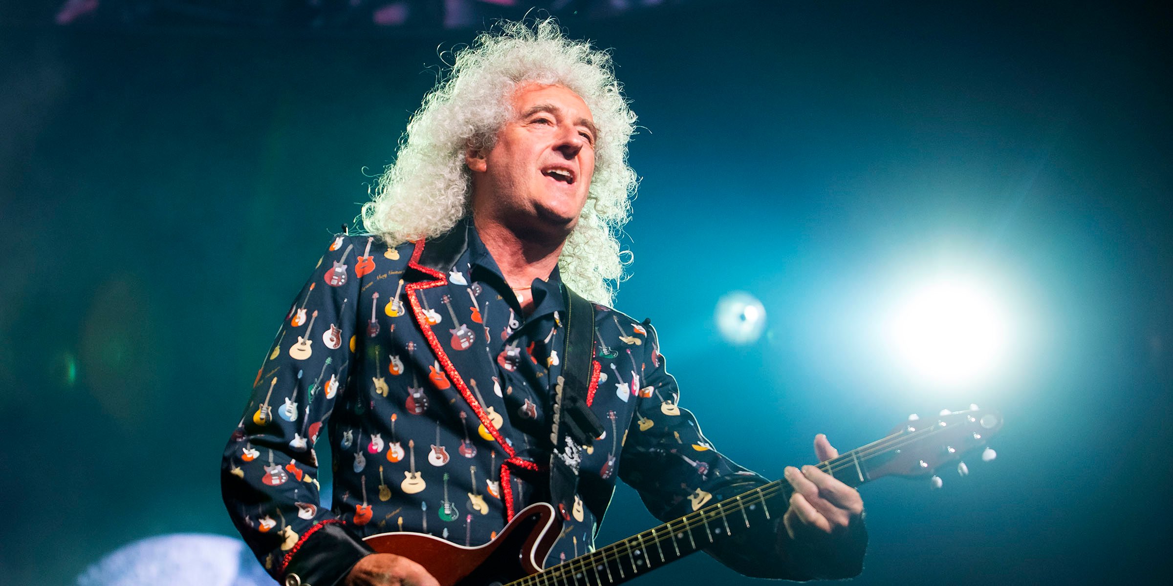 Brian may queen s guitarist uses banjo strings on his electric