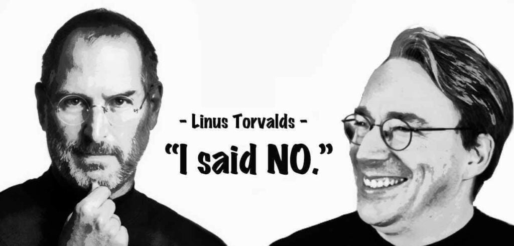 Jobs und Torvalds