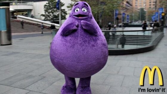 The Mcdonalds Character Grimace Was Introduced As Evil Grimace And Stole Milkshakes 0832